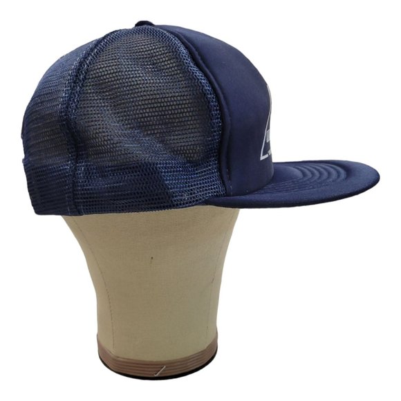 Vintage K Studio Tupelo Muffler Mart Trucker Hat Mesh Snapback Cap Foam Blue - Picture 7 of 12